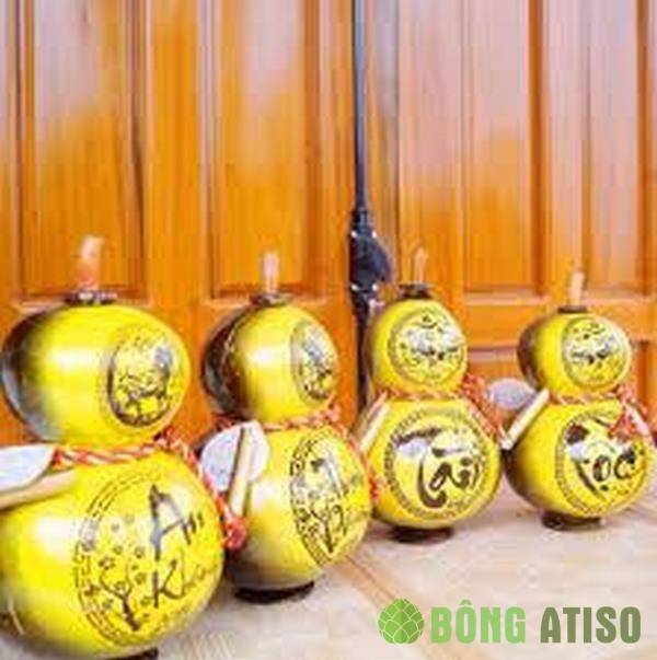 Quà tết độc đáo rượu dừa hồ lô Bến Tre 2021